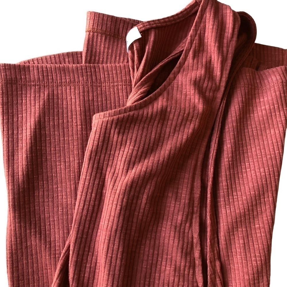 Fortune Swimwear Ribbed Knit Twist Back Cover Up Small - Picture 12 of 12